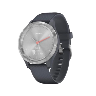 Спортивные часы Garmin Vivomove 3s Silver Stainless Steel Bezel w. Granite Blue and Silicone B - цена, характеристики, отзывы, рассрочка, фото 1