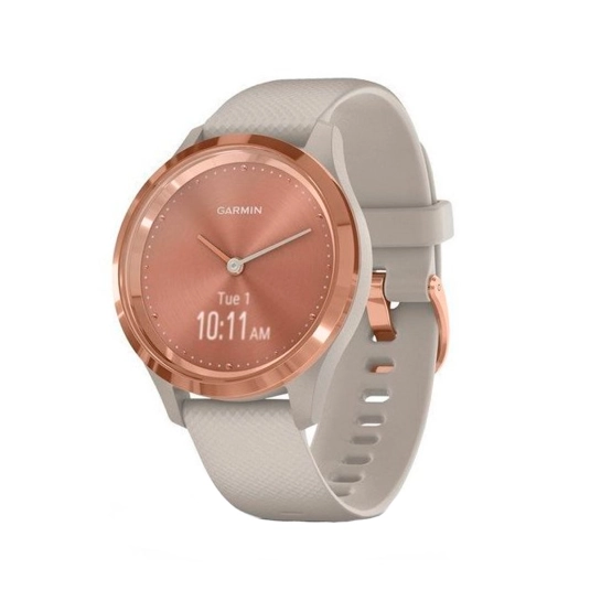 Спортивные часы Garmin Vivomove 3s Rose Gold Stainless Steel Bezel w. Light Sand and Silicone B