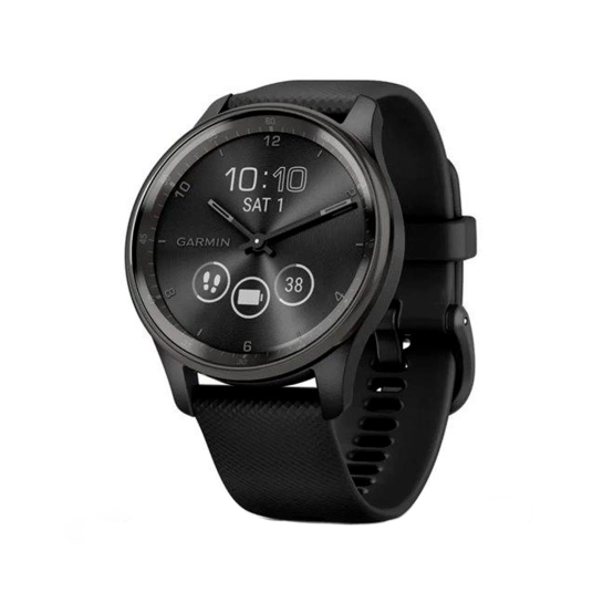 Спортивные часы Garmin Vivomove Trend Slate S. Steel Bezel with Black Case and S. Band