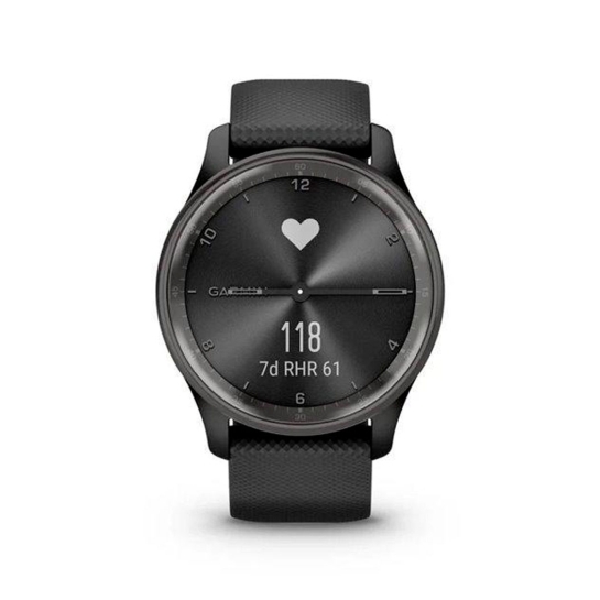 Спортивные часы Garmin Vivomove Trend Slate S. Steel Bezel with Black Case and S. Band - цена, характеристики, отзывы, рассрочка, фото 3