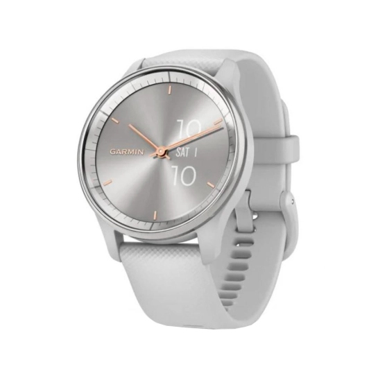 Спортивные часы Garmin Vivomove Trend Silver S. Steel Bezel w. Mist Gray Case and S. Band