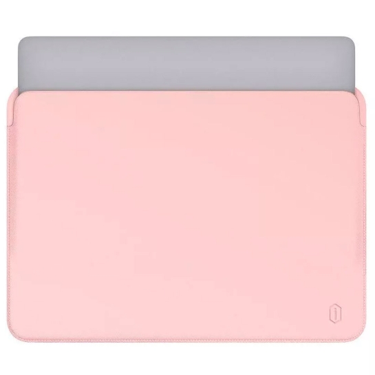 Чохол WIWU Leather Sleeve for MacBook Pro 15,4" Pink - ціна, характеристики, відгуки, розстрочка, фото 1