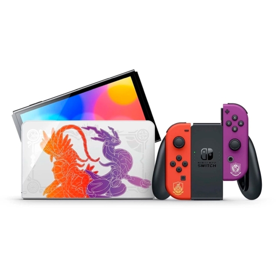 Ігрова консоль Nintendo Switch OLED with Pokemon Scarlet & Violet Edition - ціна, характеристики, відгуки, розстрочка, фото 7