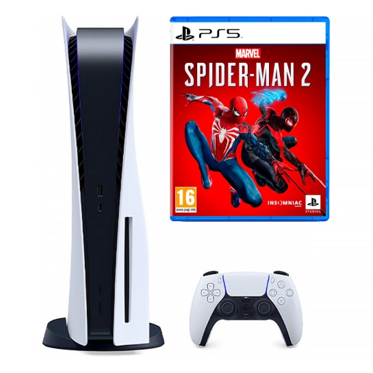 Игровая приставка Sony PlayStation 5 + Marvel’s Spider-Man 2 - цена, характеристики, отзывы, рассрочка, фото 1