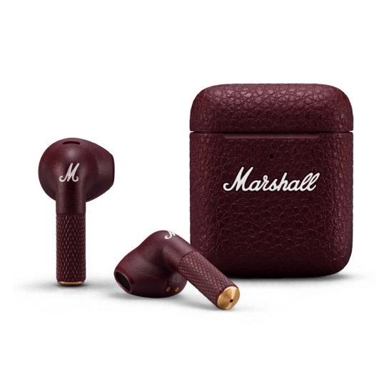 Бездротові навушники Marshall Minor III TWS Burgundy - ціна, характеристики, відгуки, розстрочка, фото 1