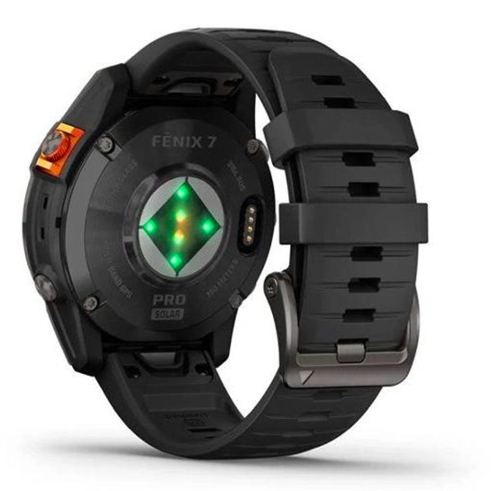 Спортивний годинник Garmin Fenix 7 Pro Solar Slate Gray with Black Band - ціна, характеристики, відгуки, розстрочка, фото 4