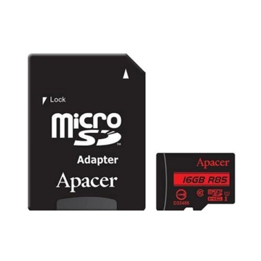 Карта пам'яті Apacer microSDHC 16 Gb Apacer Class 10 + adapter (AP16GMCSH10U5-R) - цена, характеристики, отзывы, рассрочка, фото 1