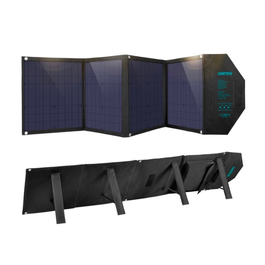 Сонячний зарядний пристрій Choetech 80W Foldable Solar Сharger Panels - ціна, характеристики, відгуки, розстрочка, фото 1