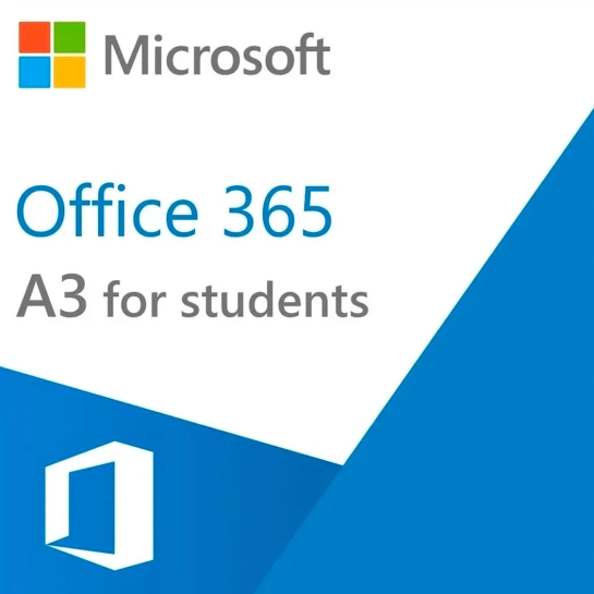 ПО Microsoft Office 365 A3 for students use benefit (электронная лицензия) (AAA-70482)