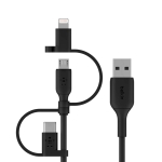 Кабель Belkin Boost Charge Universal USB - USB-C/Lightning/MicroUSB 1 m Black