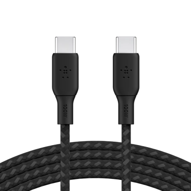 Кабель Belkin BoostCharge USB-C to USB-C Cable 2.0 m 100W - Black - цена, характеристики, отзывы, рассрочка, фото 1