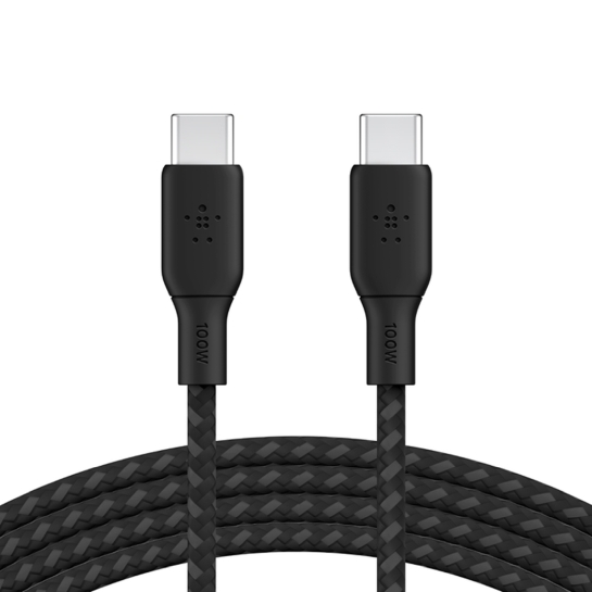 Кабель Belkin BoostCharge USB-C to USB-C Cable 2.0 m 100W - Black - ціна, характеристики, відгуки, розстрочка, фото 1