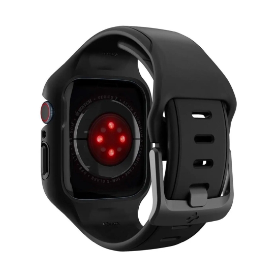 Чохол и ремінець 2 in 1 Spigen for Apple Watch 45 mm Liquid Air Pro Black - ціна, характеристики, відгуки, розстрочка, фото 2