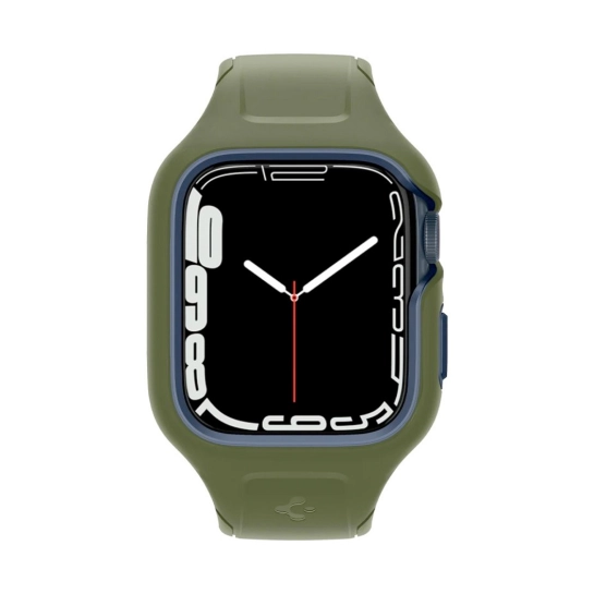 Чехол и ремешок 2 in 1 Spigen for Apple Watch 45 mm Liquid Air Pro Moss Green