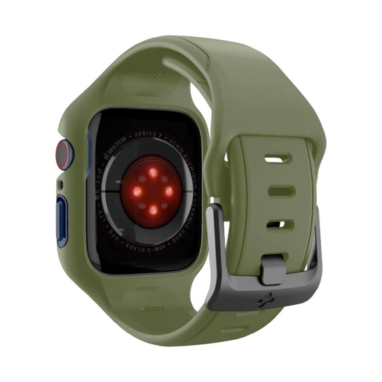 Чохол и ремінець 2 in 1 Spigen for Apple Watch 45 mm Liquid Air Pro Moss Green - ціна, характеристики, відгуки, розстрочка, фото 5