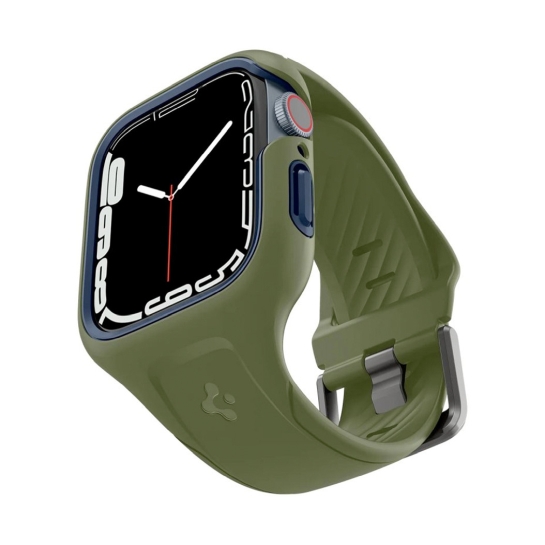 Чохол и ремінець 2 in 1 Spigen for Apple Watch 45 mm Liquid Air Pro Moss Green - ціна, характеристики, відгуки, розстрочка, фото 2