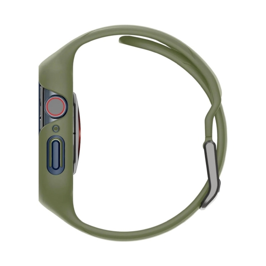 Чохол и ремінець 2 in 1 Spigen for Apple Watch 45 mm Liquid Air Pro Moss Green - ціна, характеристики, відгуки, розстрочка, фото 3