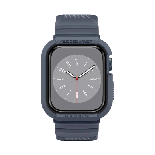 Чехол и ремешок 2 in 1 Spigen for Apple Watch 45mm/44mm Rugged Armor Pro Charcoal Gray