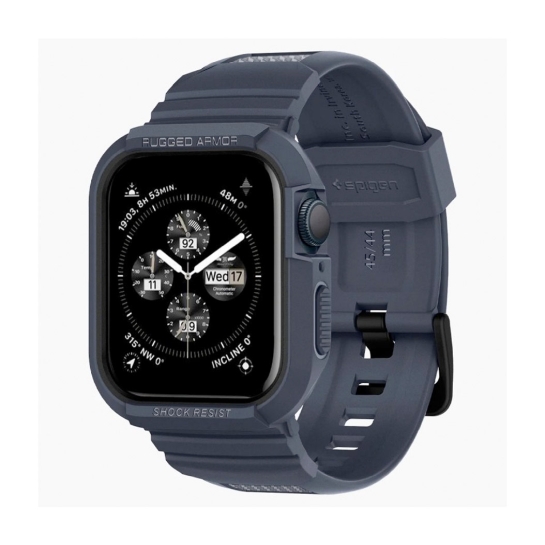 Чехол и ремешок 2 in 1 Spigen for Apple Watch 45mm/44mm Rugged Armor Pro Charcoal Gray - цена, характеристики, отзывы, рассрочка, фото 2