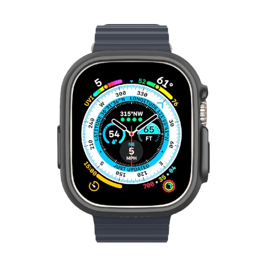 Чехол-накладка Spigen for Apple Watch Ultra 49 mm Thin Fit Black - цена, характеристики, отзывы, рассрочка, фото 1