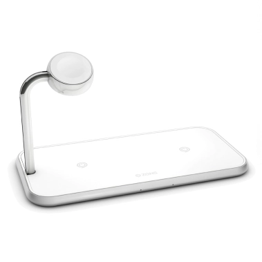 Беспроводное зарядное устройство ZENS Dual + Watch Aluminium Wireless Charger 20W White - цена, характеристики, отзывы, рассрочка, фото 1
