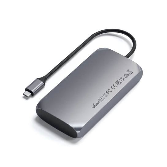 USB-хаб Satechi USB-C Multimedia Adapter M1 Space Gray for MacBook iPad - цена, характеристики, отзывы, рассрочка, фото 1