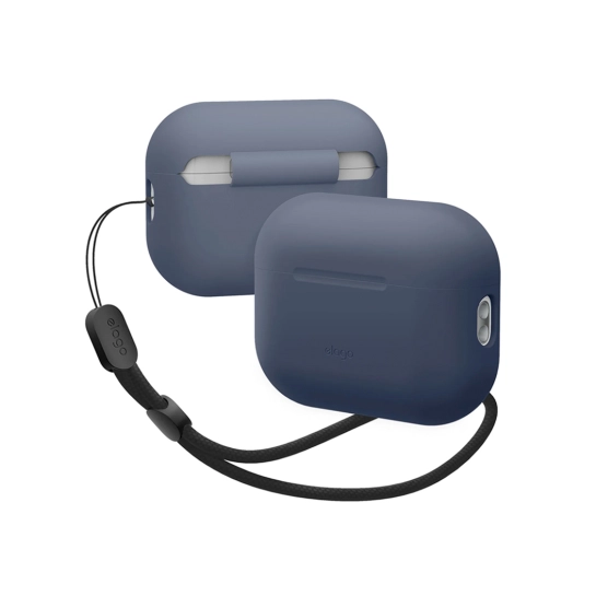 Чохол Elago Silicone Basic Case with Nylon Lanyard for Airpods Pro 2nd Gen Jean Indigo