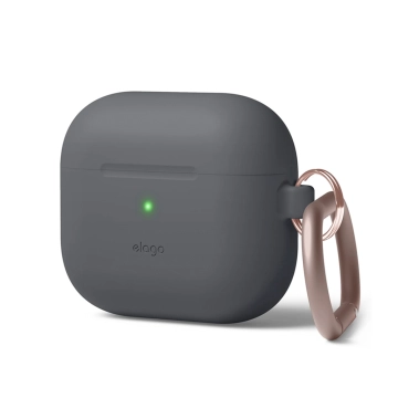 Чехол Elago Hang Silicone Case for Airpods 3rd Gen Dark Grey - цена, характеристики, отзывы, рассрочка, фото 1