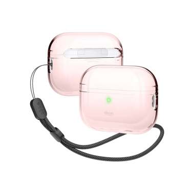 Чехол Elago Clear Case with Nylon Lanyard for Airpods Pro 2nd Gen Lovely Pink - цена, характеристики, отзывы, рассрочка, фото 1