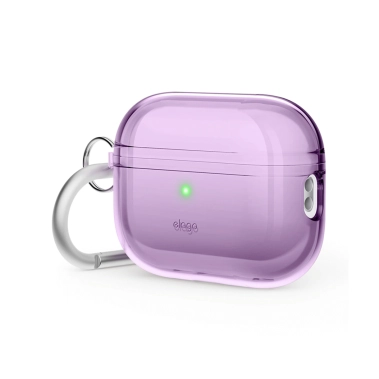 Чехол Elago Clear Hang Case for Airpods Pro 2 Deep Purple - цена, характеристики, отзывы, рассрочка, фото 1