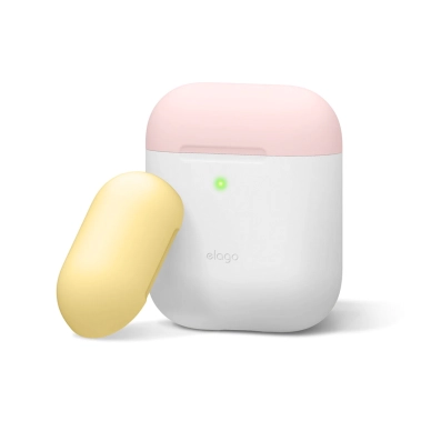 Чехол Elago Duo Case for Airpods White/Pink/Yellow - цена, характеристики, отзывы, рассрочка, фото 1