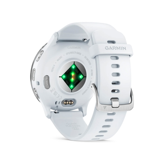 Спортивний годинник Garmin Venu 3 Silver Stainless Steel Bezel with Whitestone Case and Silicone Band - ціна, характеристики, відгуки, розстрочка, фото 4