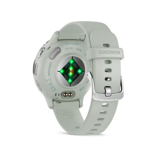 Спортивний годинник Garmin Venu 3S Silver Stainless Steel Bezel with Sage Gray Case and Silicone Band - ціна, характеристики, відгуки, розстрочка, фото 4