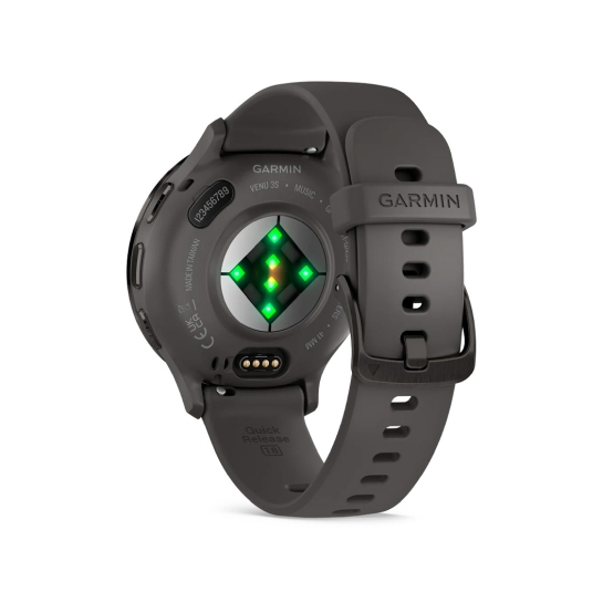 Спортивний годинник Garmin Venu 3S Slate Stainless Steel Bezel with Pebble Gray Case and Silicone Band - ціна, характеристики, відгуки, розстрочка, фото 2