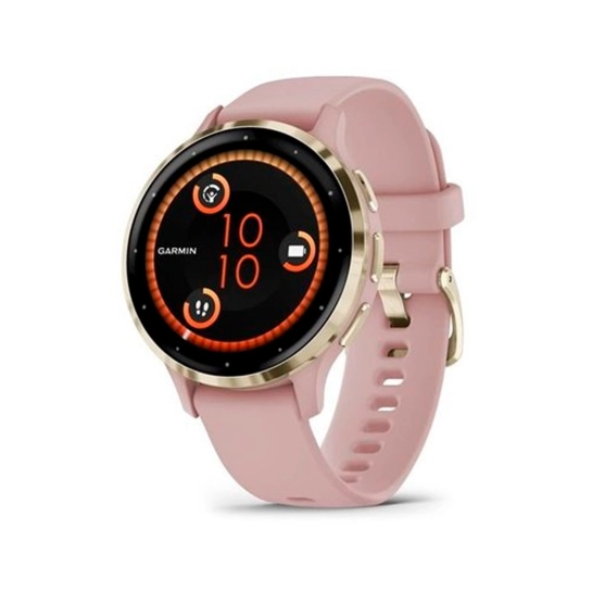 Спортивний годинник Garmin Venu 3S Soft Gold Stainless Steel Bezel with Dust Rose Case and Silicone Band