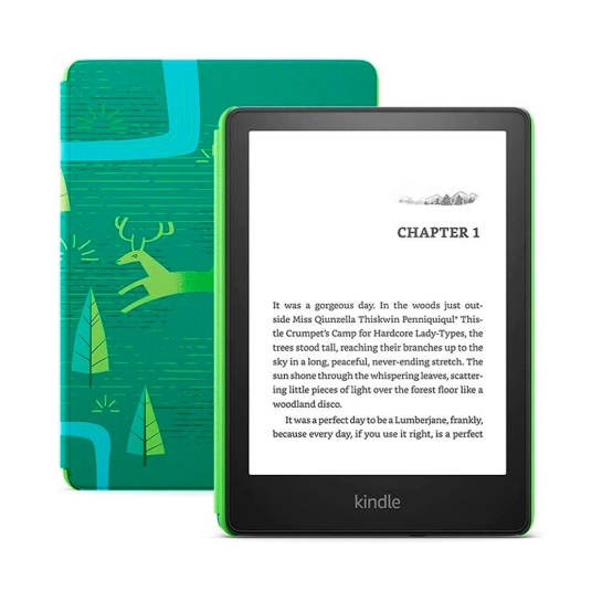 Електронна книга Amazon Kindle Kids 11th Gen. 16Gb Black with Emerald Forest Cover 2021 - ціна, характеристики, відгуки, розстрочка, фото 1