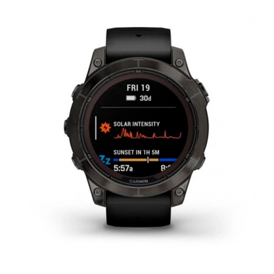 Спортивные часы Garmin Fenix 7 Pro Sapphire Solar Carbon G. DLC Tit. with Black Band - цена, характеристики, отзывы, рассрочка, фото 3