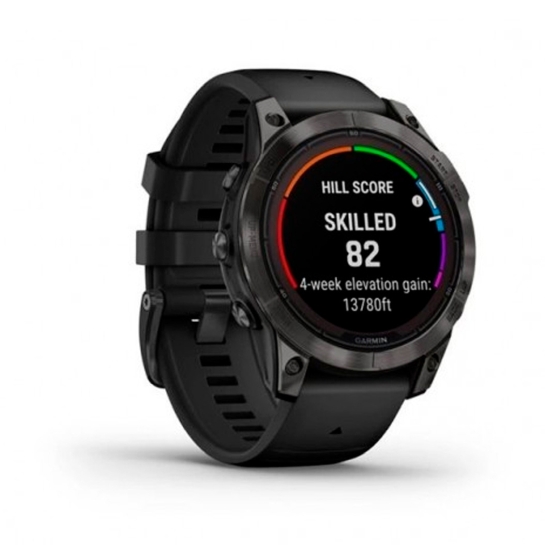 Спортивные часы Garmin Fenix 7 Pro Sapphire Solar Carbon G. DLC Tit. with Black Band - цена, характеристики, отзывы, рассрочка, фото 2