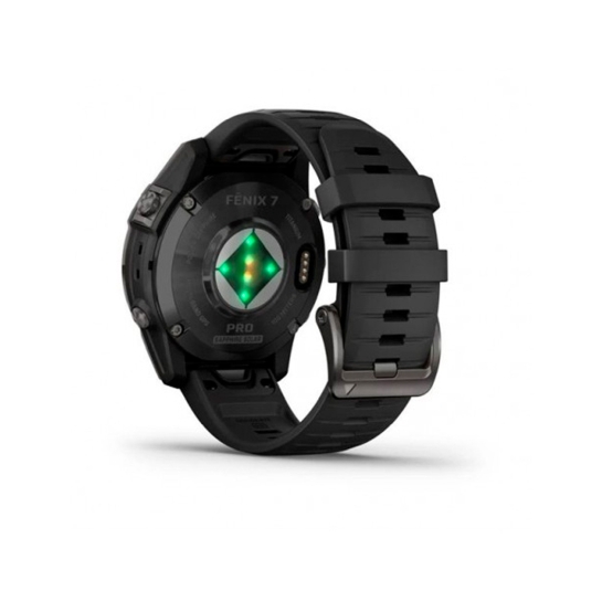 Спортивний годинник Garmin Fenix 7 Pro Sapphire Solar Carbon G. DLC Tit. with Black Band - ціна, характеристики, відгуки, розстрочка, фото 5