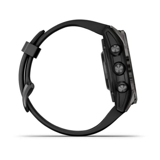 Спортивний годинник Garmin Fenix 7S Pro Sapphire Solar Carbon G. DLC Tit. with Black Band - ціна, характеристики, відгуки, розстрочка, фото 2