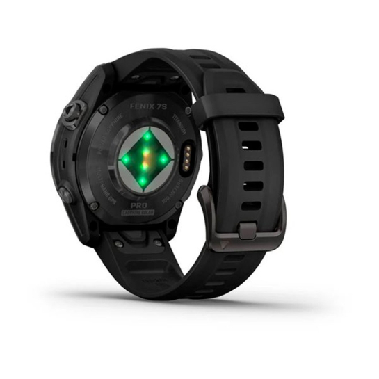 Спортивний годинник Garmin Fenix 7S Pro Sapphire Solar Carbon G. DLC Tit. with Black Band - ціна, характеристики, відгуки, розстрочка, фото 5