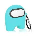 Чехол Cartoon Silicone Case for Apple AirPods Among Us Mint