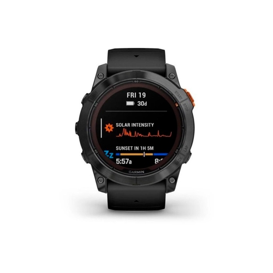 Спортивний годинник Garmin Fenix 7X Pro Solar Slate Gray w. Black Band - ціна, характеристики, відгуки, розстрочка, фото 2