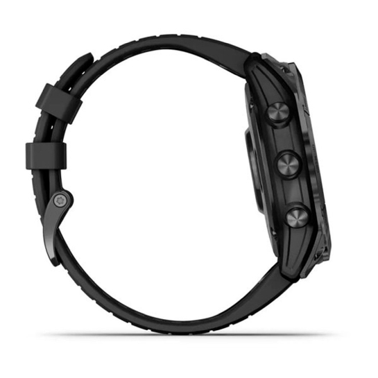 Спортивний годинник Garmin Fenix 7X Pro Sapphire Solar Carbon G. DLC Tit. with Black Band - ціна, характеристики, відгуки, розстрочка, фото 3