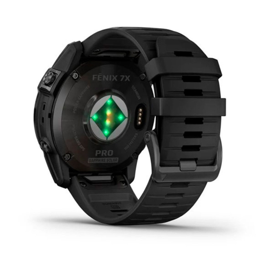 Спортивний годинник Garmin Fenix 7X Pro Sapphire Solar Carbon G. DLC Tit. with Black Band - ціна, характеристики, відгуки, розстрочка, фото 4