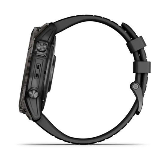 Спортивний годинник Garmin Fenix 7X Pro Sapphire Solar Carbon G. DLC Tit. with Black Band - ціна, характеристики, відгуки, розстрочка, фото 5