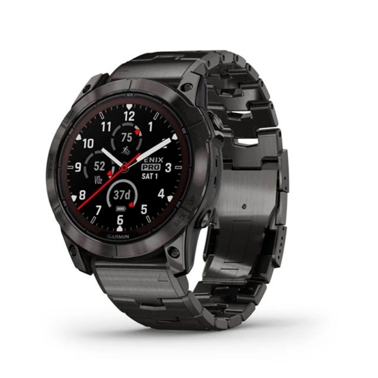 Спортивний годинник Garmin Fenix 7X Pro Sapphire Solar Carbon Grey DLC Titanium - цена, характеристики, отзывы, рассрочка, фото 1