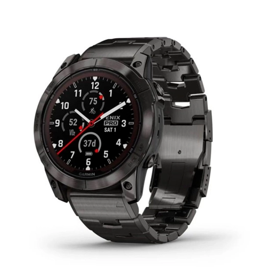Спортивные часы Garmin Fenix 7X Pro Sapphire Solar Carbon Grey DLC Titanium