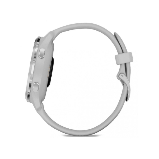 Спортивний годинник Garmin Venu 2S Silver Stainless Steel Bezel with Mist Gray Case and Silicone Band - ціна, характеристики, відгуки, розстрочка, фото 4