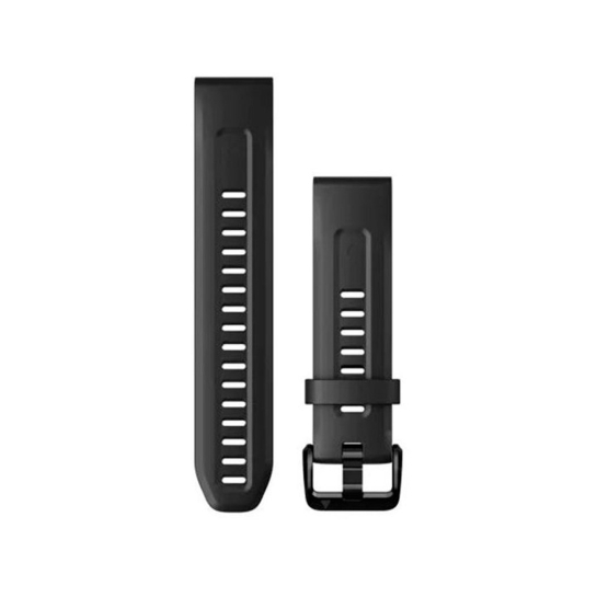 Ремінець Garmin QuickFit 20 Watch Bands Black Silicone - цена, характеристики, отзывы, рассрочка, фото 1